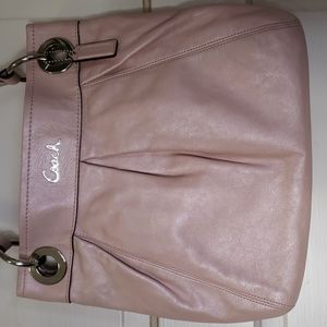 Coach Ashley Leather Hippie Bag blush pink